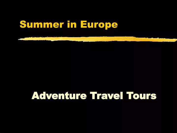 summer in europe