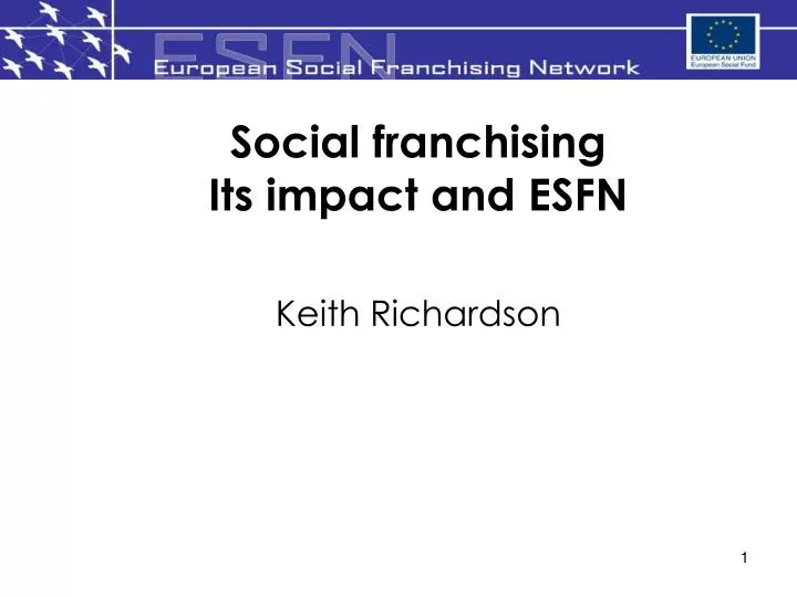 social franchising its impact and esfn