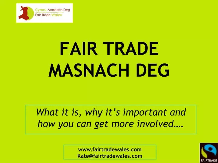 fair trade masnach deg