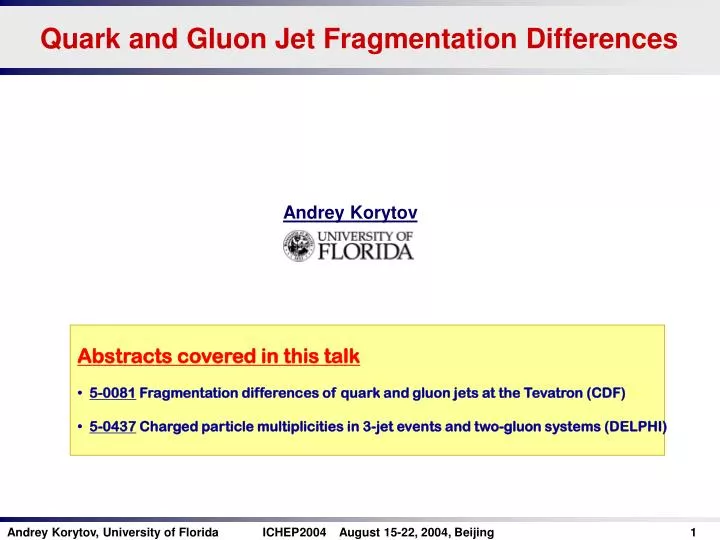 quark and gluon jet fragmentation differences