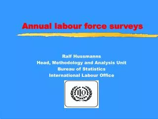 Annual labour force surveys