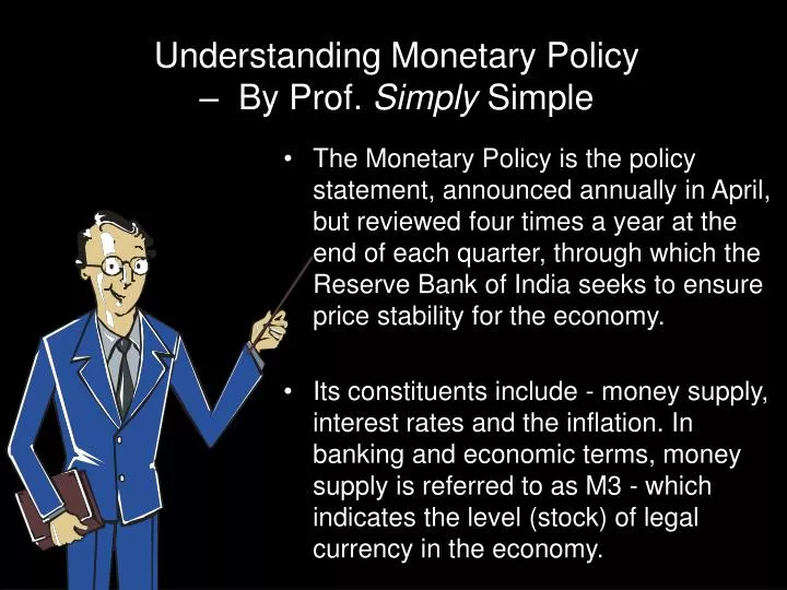 understanding monetary policy by prof simply simple