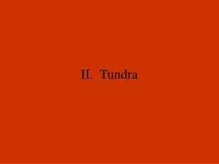 II. Tundra