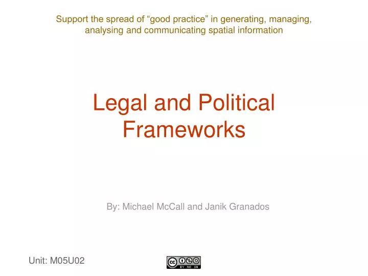 legal and political frameworks