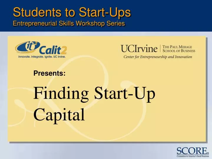 students to start ups entrepreneurial skills workshop series