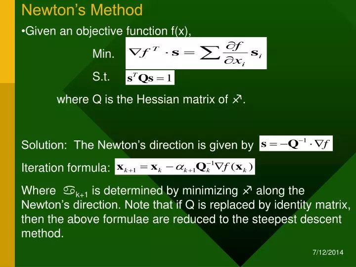 PPT - Newton’s Method PowerPoint Presentation, Free Download - ID:1702480