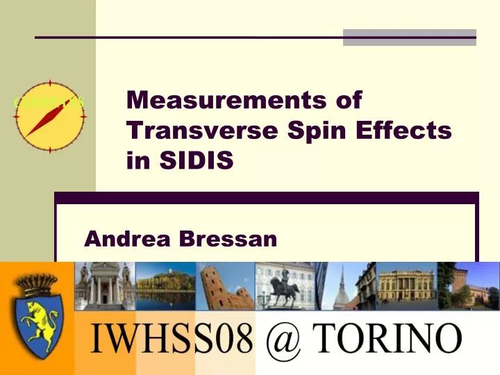 measurements of transverse spin effects in sidis