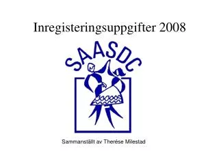 Inregisteringsuppgifter 2008