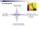 EL PRÁCTICUM - slide 1