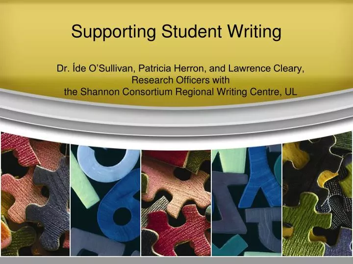 supporting student writing