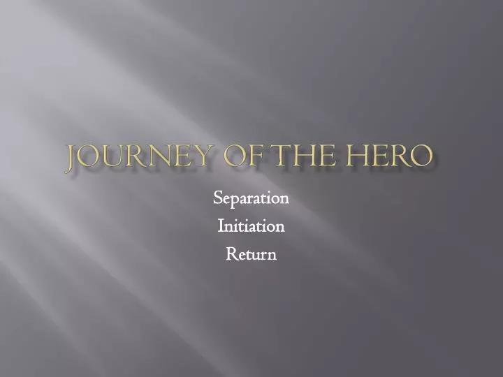 journey of the hero