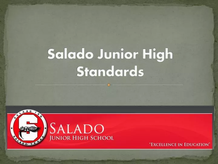 salado junior high standards