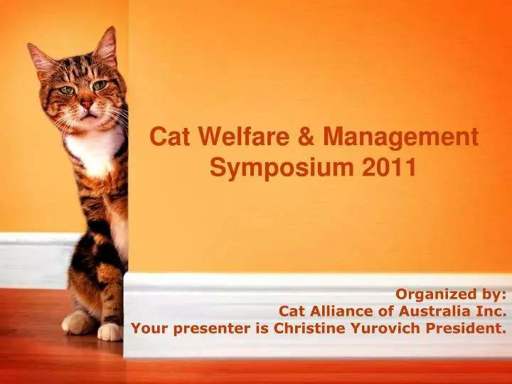 cat welfare management symposium 2011