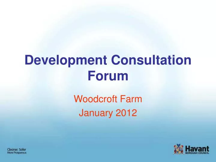 development consultation forum