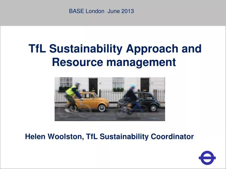tfl sustainability approach and resource management