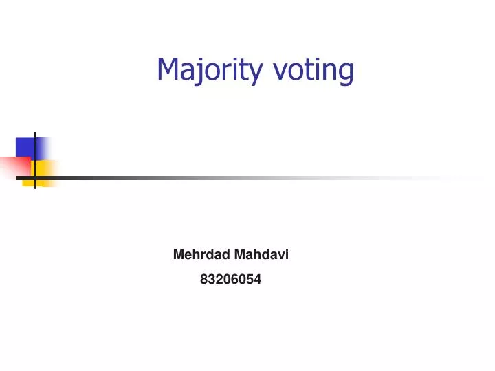 majority voting