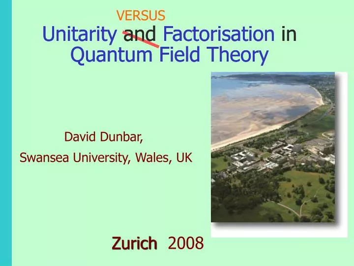unitarity and factorisation in quantum field theory