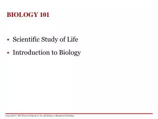BIOLOGY 101