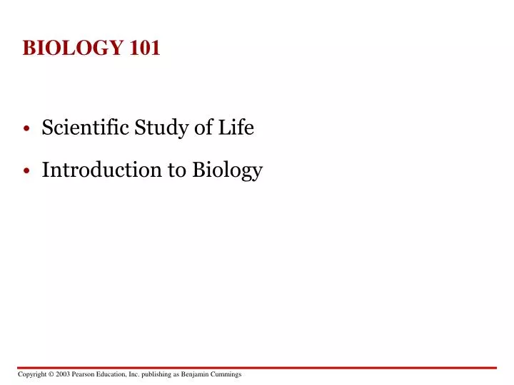 biology 101