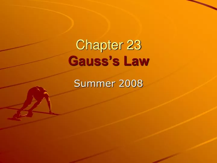 chapter 23 gauss s law