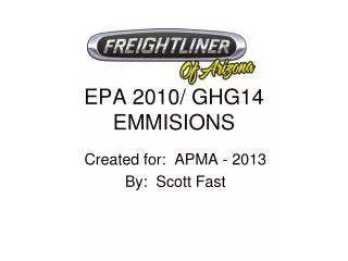 EPA 2010/ GHG14 EMMISIONS