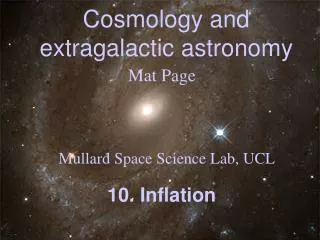 Cosmology and extragalactic astronomy