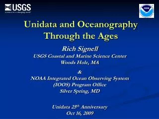 Unidata and Oceanography Through the Ages