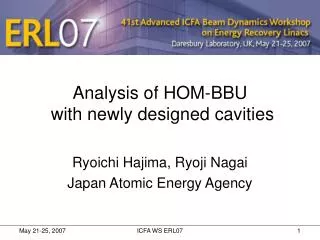 Analysis of HOM-BBU with newly designed cavities