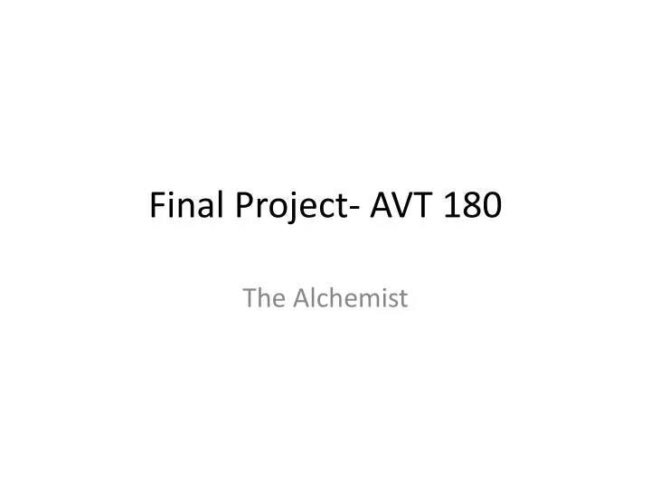 final project avt 180