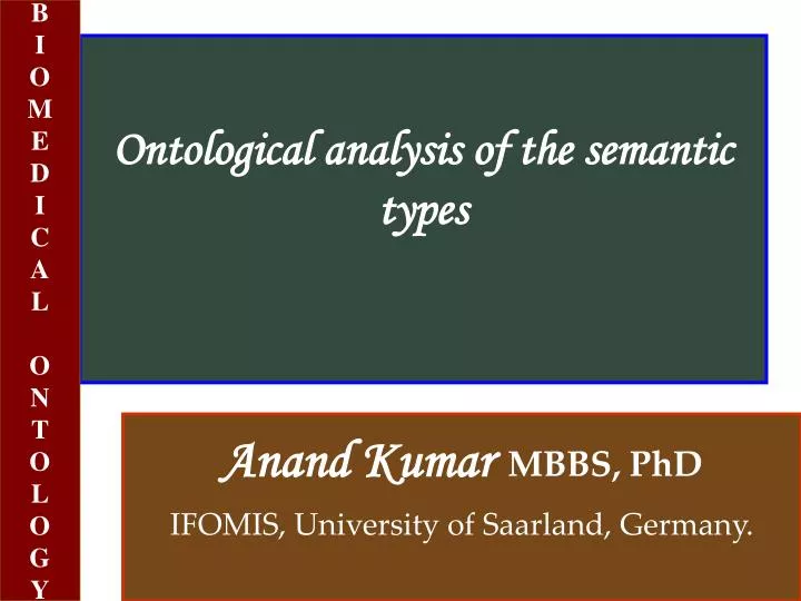ontological analysis of the semantic types