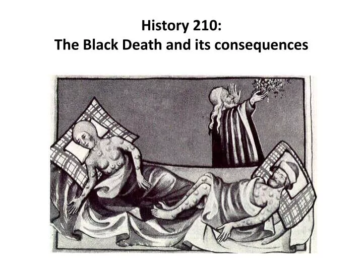 history 210 the black death and its consequences