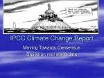 IPCC Climate Change Report - slide 1