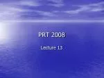 PRT 2008 - slide 1