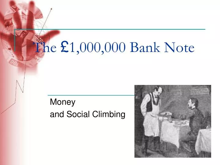 the 1 000 000 bank note