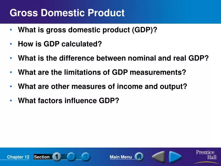 gross domestic product