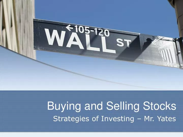 buying and selling stocks