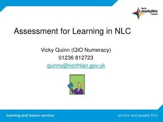 Assessment for Learning in NLC