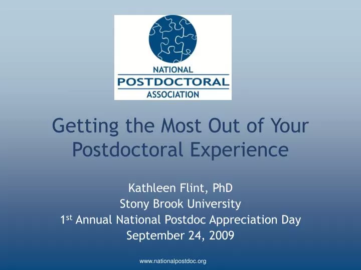 getting the most out of your postdoctoral experience