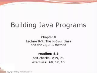 building java programs