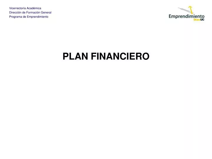 plan financiero