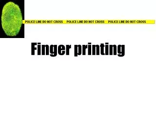 Finger printing
