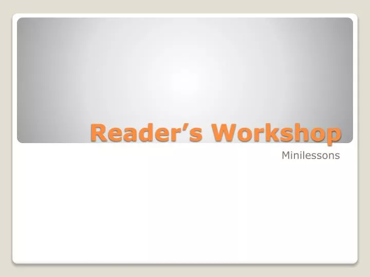 reader s workshop