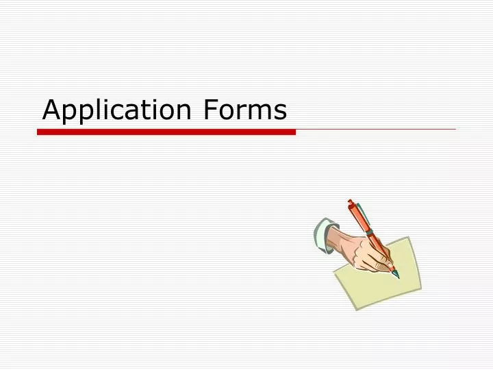 application forms