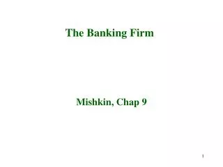 The Banking Firm