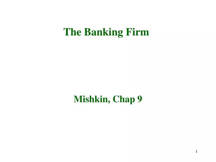 the banking firm
