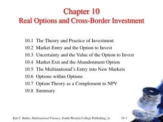 Chapter 10 Real Options and Cross-Border Investment