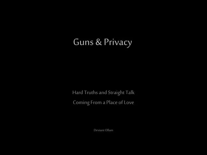 guns privacy