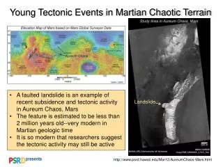 Young Tectonic Events in Martian Chaotic Terrain