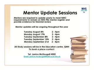 Mentor Update Sessions