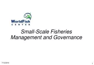 small scale fisheries management and governance